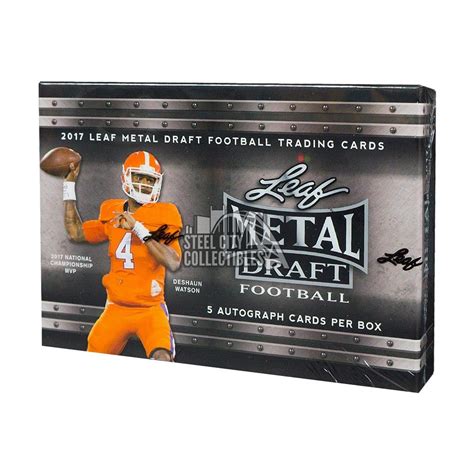 2017 leaf metal draft football hobby box|2017 leaf metal draft.